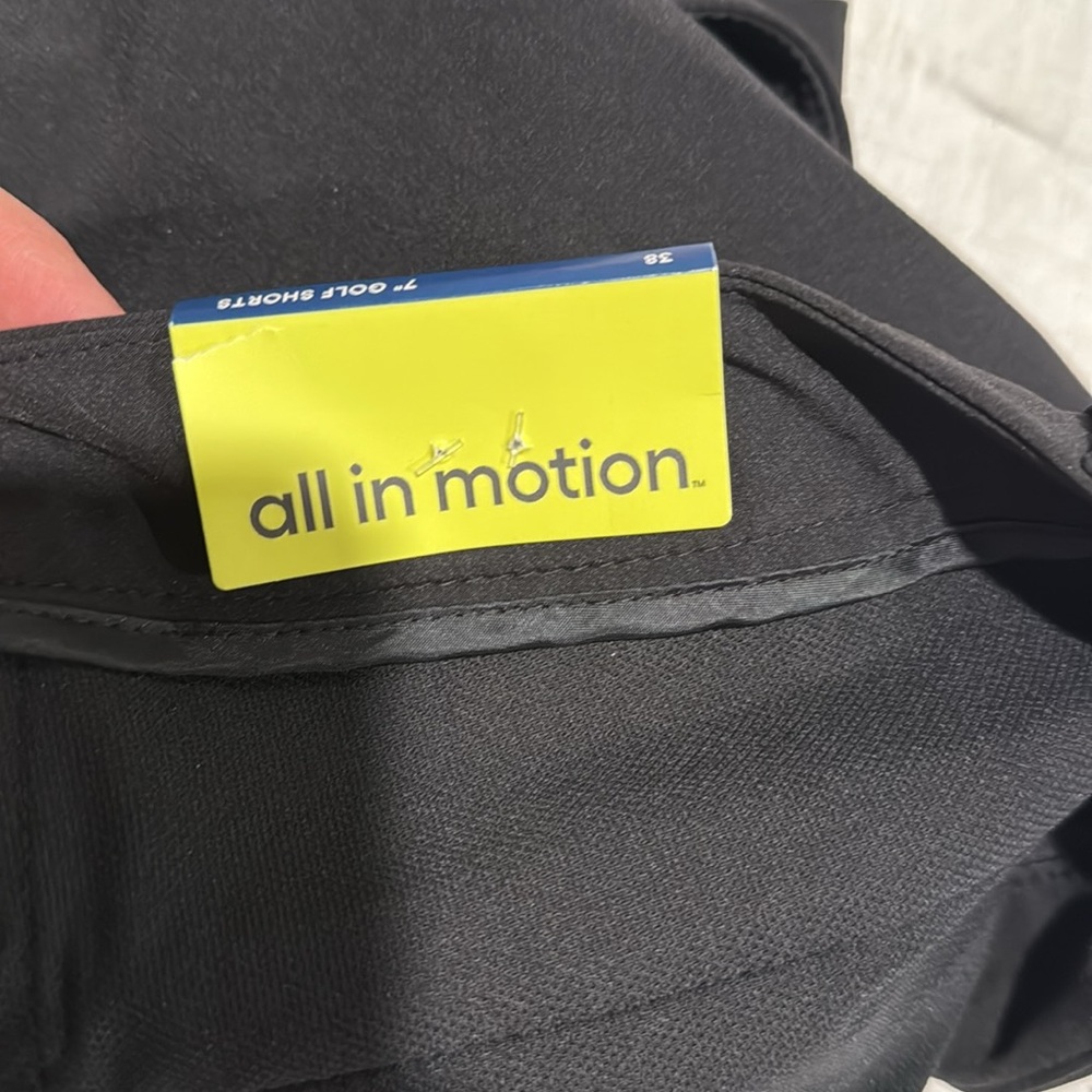 All in Motion Black Flat Front Athletic Shorts - Picture 3 of 8